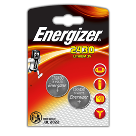 CR2430 Energizer 3V Lithium batteri 2 stk
